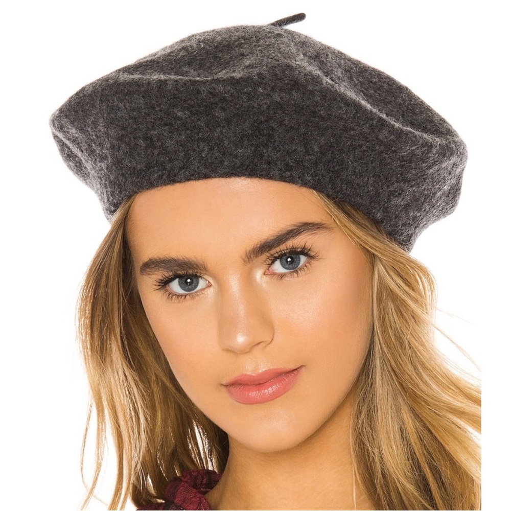 NWT Hat Attack Gray Wool Beret